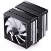 CPU chladič Jonsbo CB80 Dual-Tower s 2 x 120mm PWM-RGB ventilátormi – čierny