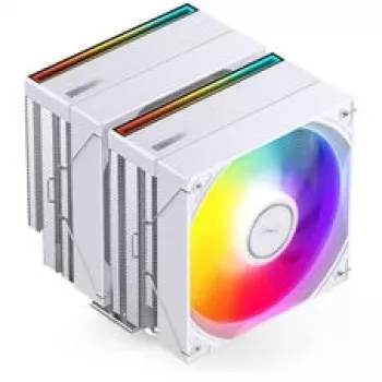 CPU chladič Jonsbo CB80 Dual-Tower s 2×120mm PWM ARGB ventilátormi – biely