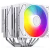 CPU chladič Jonsbo CB80 Dual-Tower s 2×120mm PWM ARGB ventilátormi – biely