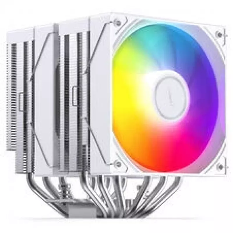 CPU chladič Jonsbo CB80 Dual-Tower s 2×120mm PWM ARGB ventilátormi – biely