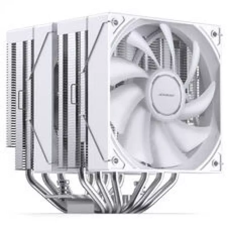 CPU chladič Jonsbo CB80 Dual-Tower s 2×120mm PWM ARGB ventilátormi – biely