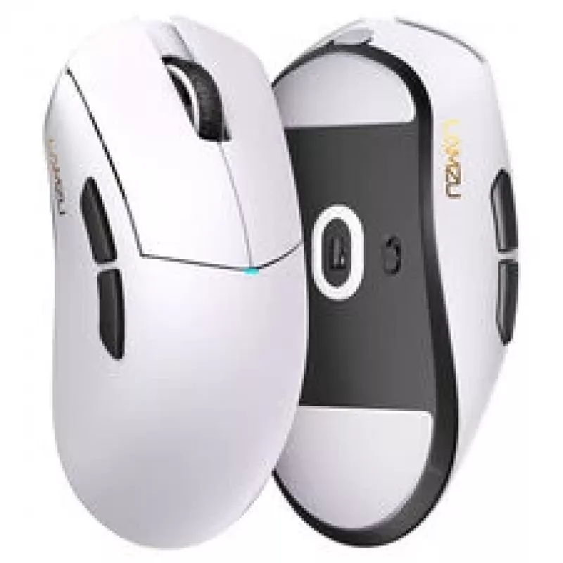 Herná myš Lamzu Paro – 8 kHz polling rate, 2,4 GHz wireless, biela