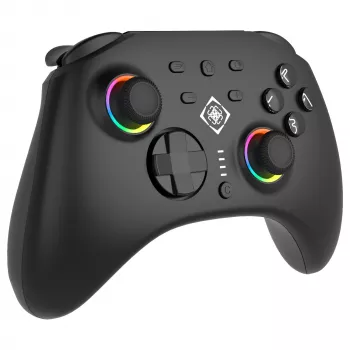 Gamepad Deltaco GAM-198 čierny – Bluetooth a USB (Type-C) pre Nintendo Switch, Switch 2, Switch OLED, Android, PC