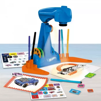 Projektorová maľovacia školská sada Hot Wheels
