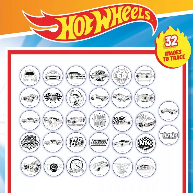 Projektorová maľovacia školská sada Hot Wheels