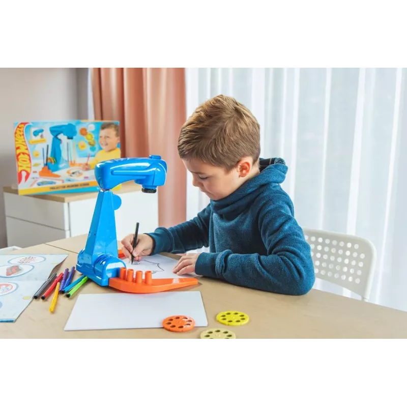 Projektorová maľovacia školská sada Hot Wheels