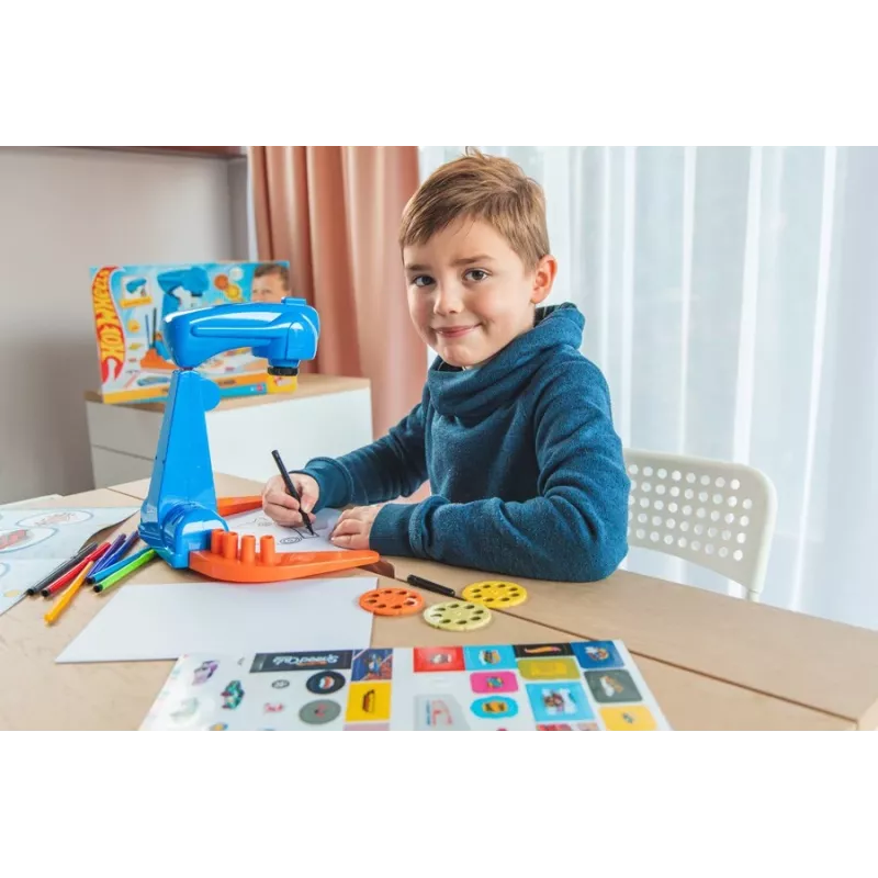 Projektorová maľovacia školská sada Hot Wheels