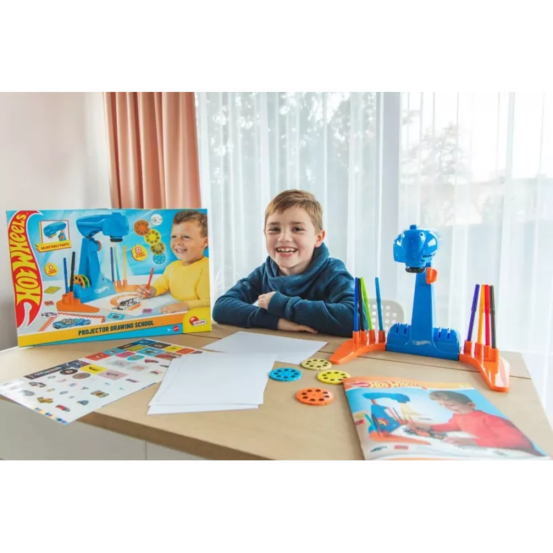 Projektorová maľovacia školská sada Hot Wheels