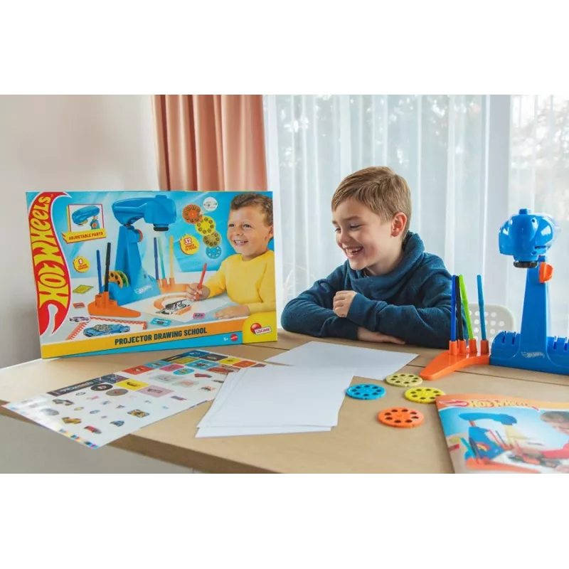 Projektorová maľovacia školská sada Hot Wheels