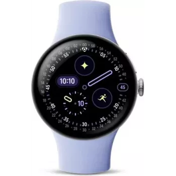 Google Pixel Watch 4 LTE 41 mm leštená strieborná / Iris, GA10839-EU (GA10839-EU)