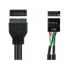 Good Connections 5021-PST4 - 0,6 m - USB 2.0 - 480 Mbit/s - čierna