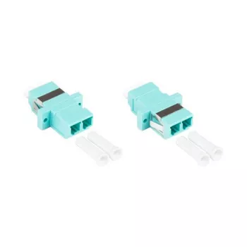 Good Connections LW-K203 - LC - samica/samica - OM3 - aqua farba - multimód - keramika