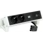 Bachmann 902.933 DESK2 zásuvková lišta, biela, 2x Schuko, 1x USB-C 30 W