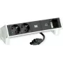 Bachmann 902.936 DESK2 zásuvková lišta, biela (RAL9010), 2x Schuko, 1x USB-C 30 W