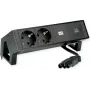 Bachmann 902.963 DESK2 zásuvková lišta, čierna (RAL9005), 2x Schuko, 1x USB-C 30 W