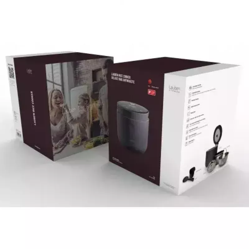 Hrniec na ryžu Lauben LBNRCD1500AT 1,5L 500W čierny