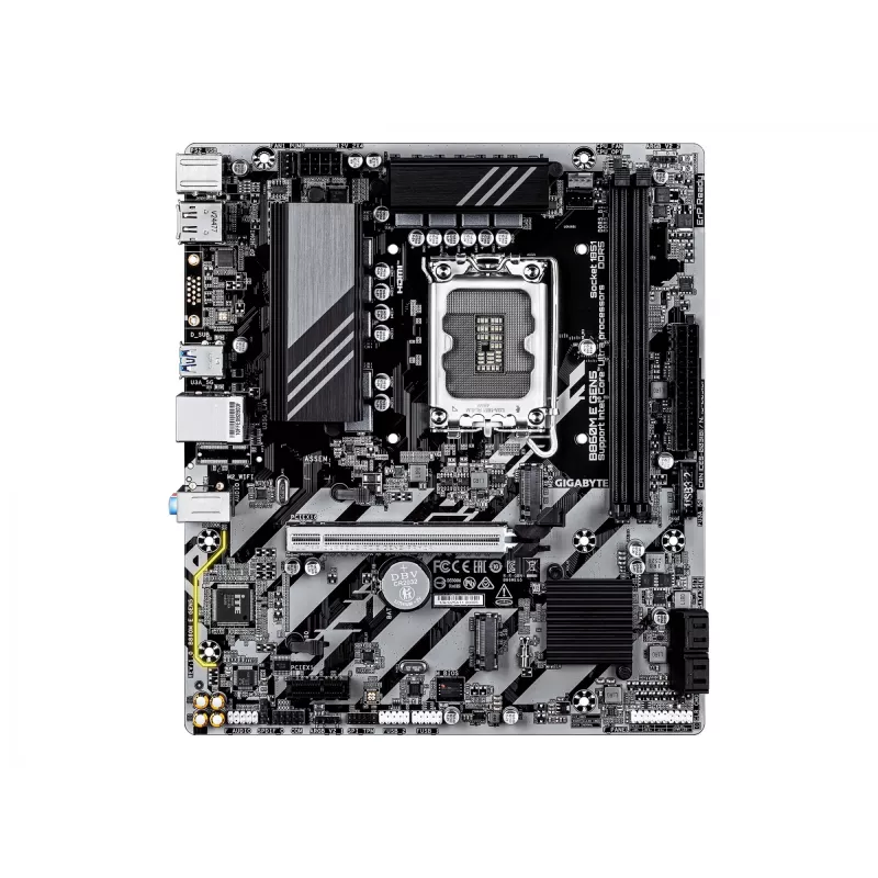 Základná doska GIGABYTE B860M E GEN5 LGA1851 pre Intel Core Ultra, DDR5 až do 8800 MHz (O.C.), 2x PCIe 4.0 M.2, 1GbE