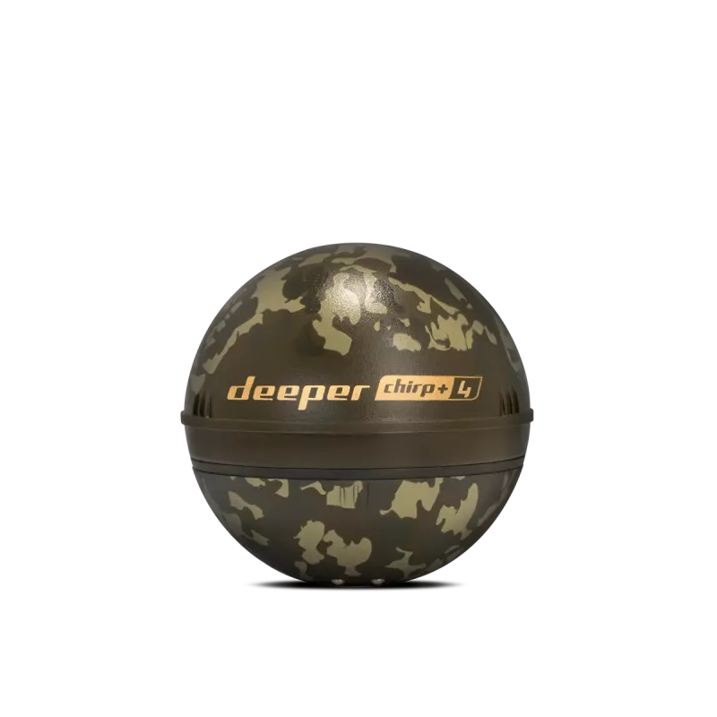 Sonar Deeper Smart Sonar Chirp+4 WLAN echolot, vstavaná batéria, ABS puzdro, zelená/hnedá