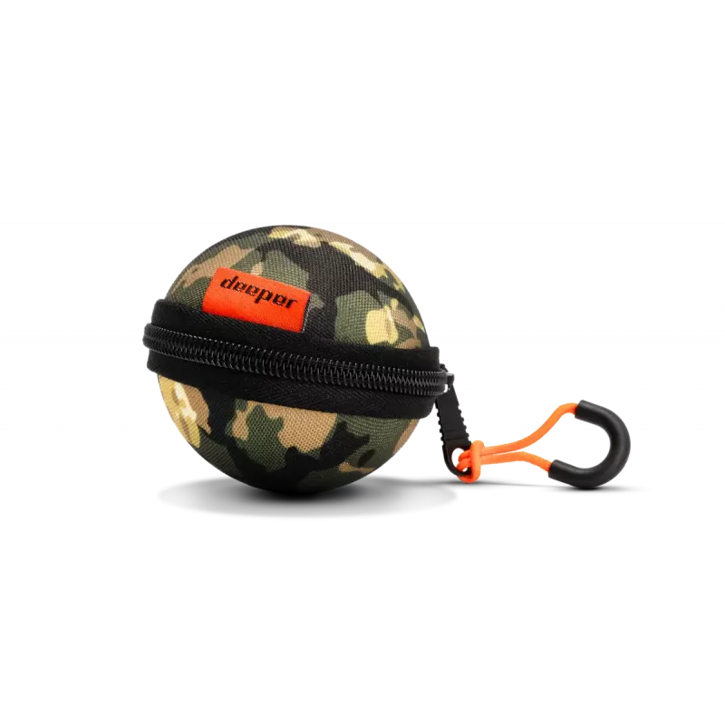 Sonar Deeper Smart Sonar Chirp+4 WLAN echolot, vstavaná batéria, ABS puzdro, zelená/hnedá
