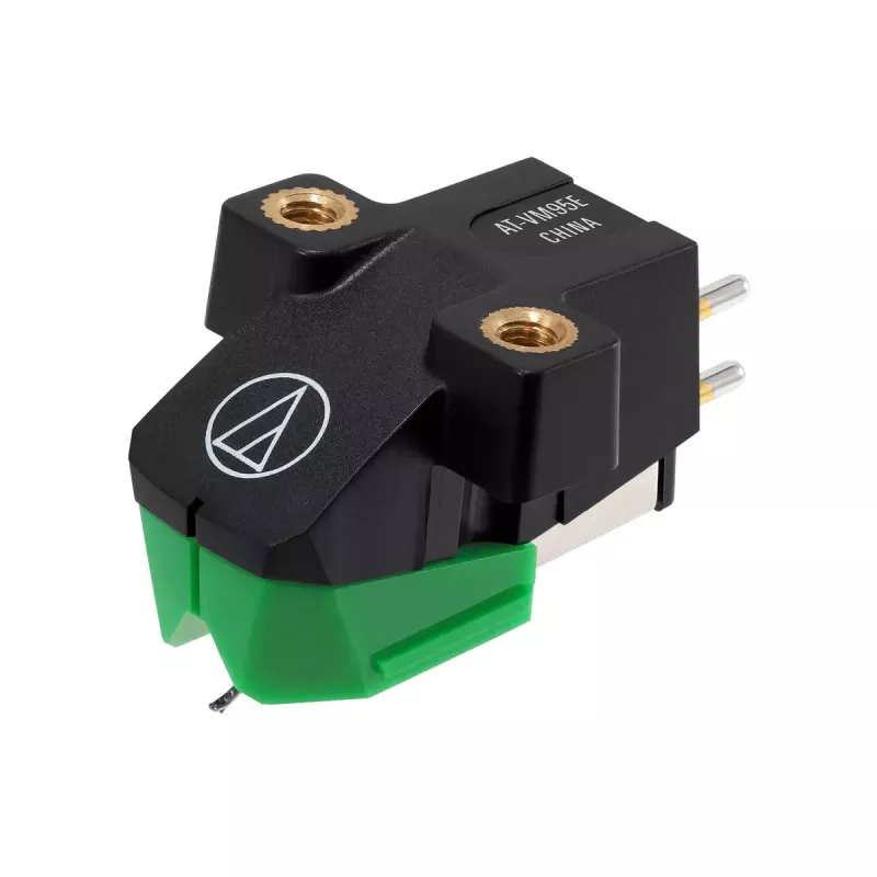 Audio-Technica AT-VM95E/H prenoska s AT-HS6BK headshell predmontovaná (čierna/zelená)