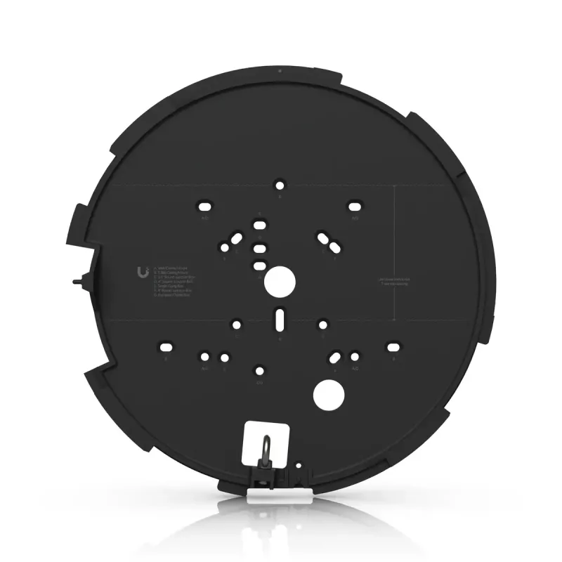 IP bezpečnostná kamera UBIQUITI AI Multi Sensor 4 – dome, stropná montáž, 3840×2160, 360° zorné pole, káblová, čierna