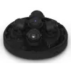 IP bezpečnostná kamera UBIQUITI AI Multi Sensor 4 – dome, stropná montáž, 3840×2160, 360° zorné pole, káblová, čierna