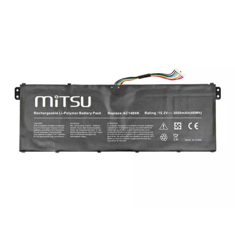 Batéria MITSU BC/AC-E3 pre notebooky Acer 2200 mAh 33 Wh 15,2 V