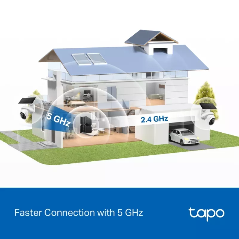 TP-Link Tapo solárne napájaná otočná/náklonová bezpečnostná kamera sada