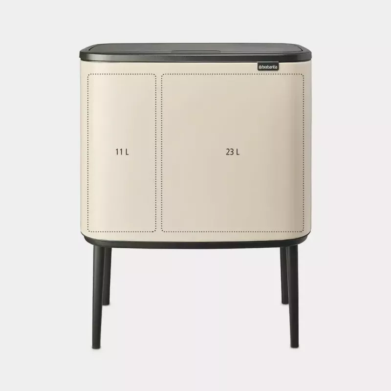 Brabantia Bo Touch Bin 34 L 2 koše béžová šírka 540 mm hĺbka 312 mm výška 680 mm