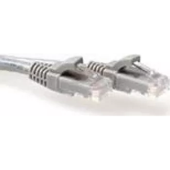 Patchkabel ACT sivá 1,5 m U/UTP CAT6A Snagless RJ45