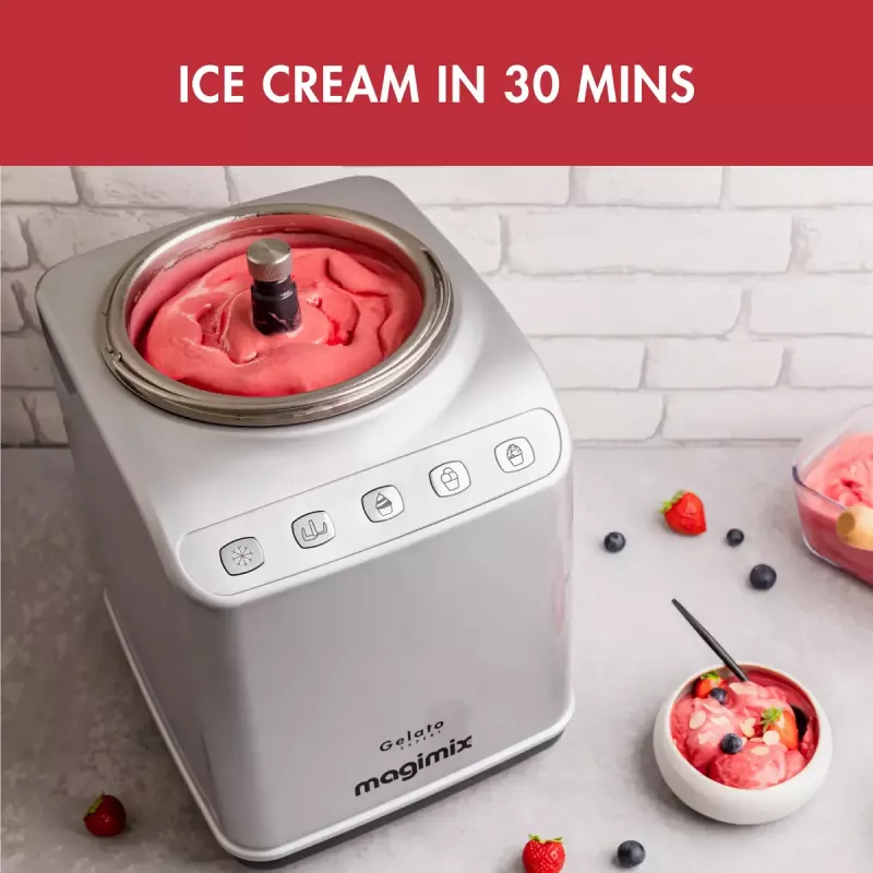 Magimix Gelato Expert Kompresorový stroj na zmrzlinu, 2 L, 180 W, nehrdzavejúca oceľ