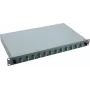 Helos 375552 19" box na zváranie optických vlákien, 12x LC/APC Duplex OS2, pripravený na zváranie, sivý