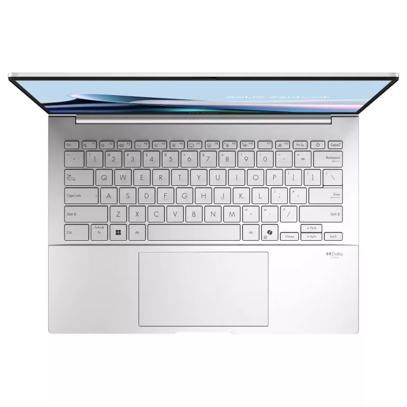 ASUS Zenbook 14 OLED UX3405CA-ST775X notebook, Intel Core Ultra 9 285H, 32GB RAM, 1TB SSD, 14 inch WQXGA+, Windows 11 Pro, strieborný