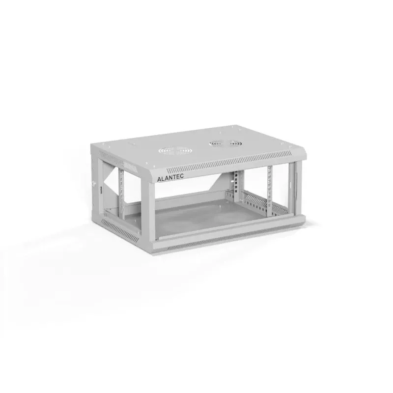 ALANTEC 19 4U 600x450 nástenná skriňa, sivá