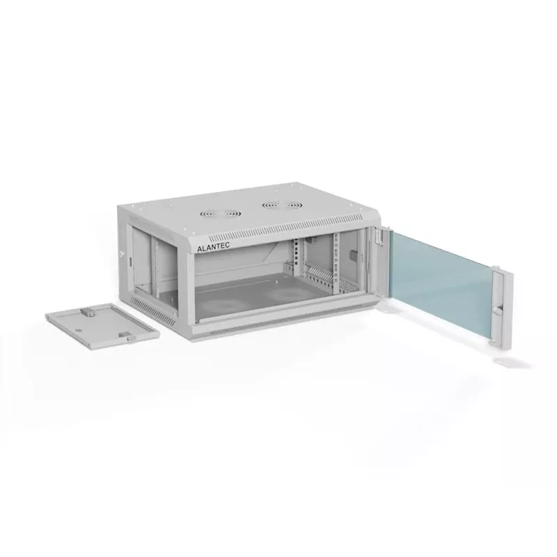 ALANTEC 19 4U 600x450 nástenná skriňa, sivá