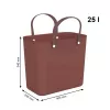 Rotho Multibag Albula Style 25L koš na bielizeň, železná červená