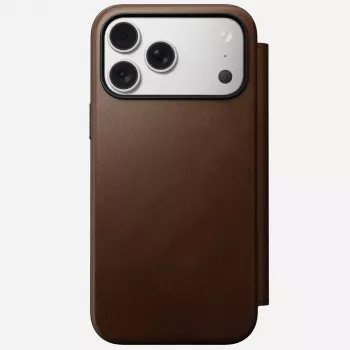 Kožené puzdro na telefón Nomad Modern Leather Folio pre iPhone 17 Pro Max (6,9