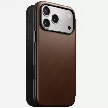 Kožené puzdro na telefón Nomad Modern Leather Folio pre iPhone 17 Pro Max (6,9