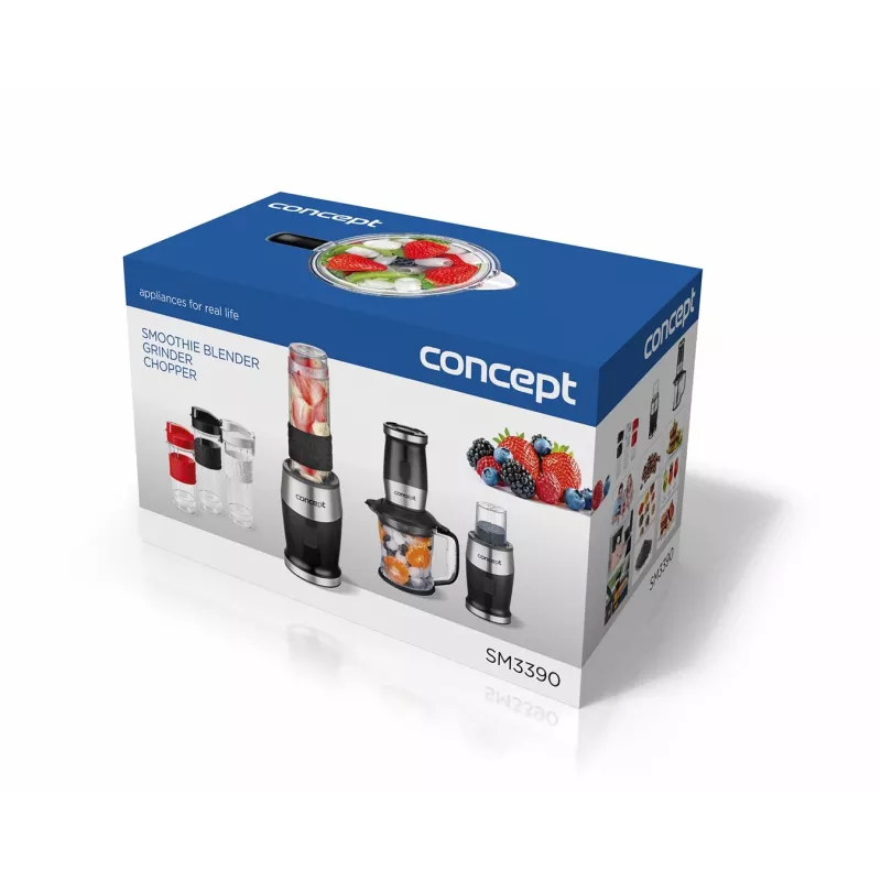 Concept SM3390 tyčový mixér 1,2 l 700 W čierna, nehrdzavejúca oceľ