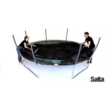 Vonkajšia trampolína Salta Cosmos 427 cm — model 5263A, čierna, okrúhla so záchytnou sieťou