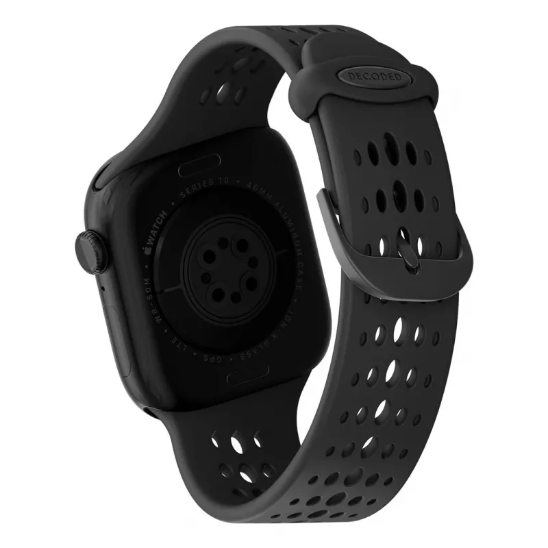 Decoded Silicone Ares O Band - silikónový remienok pre Apple Watch 40/42 mm (čierny)