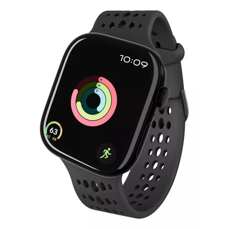 Decoded Silicone Ares O Band - silikónový remienok pre Apple Watch 40/42 mm (čierny)