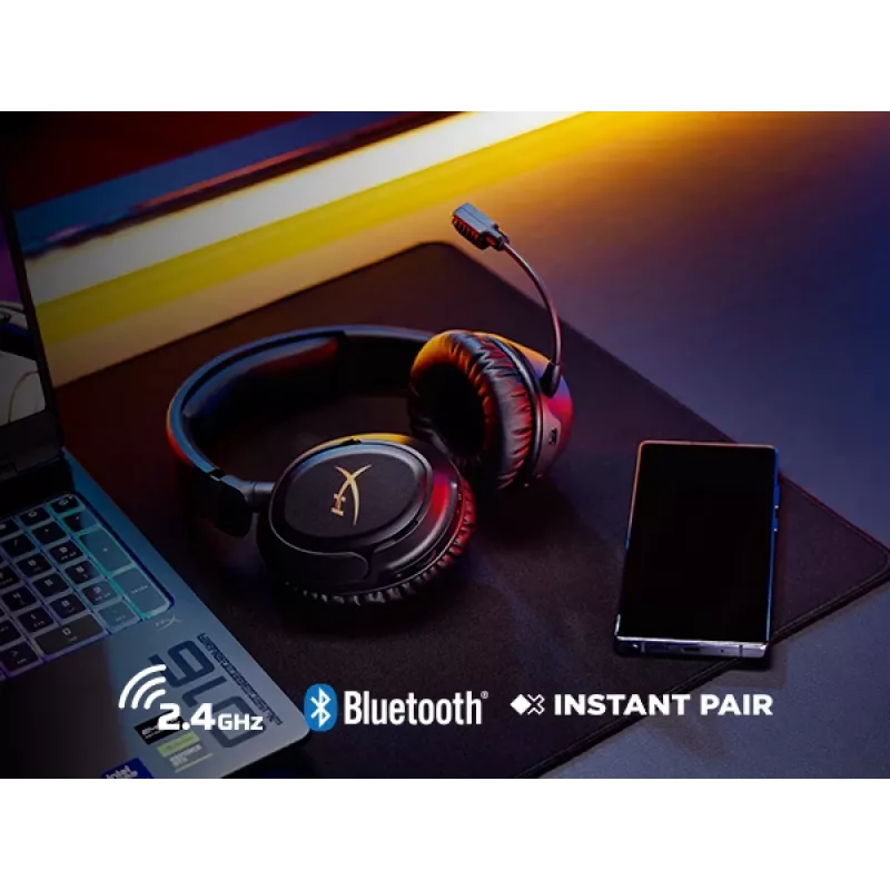 Bezdrôtový herný headset HyperX Cloud Flight 2 — okolo uší, čierny