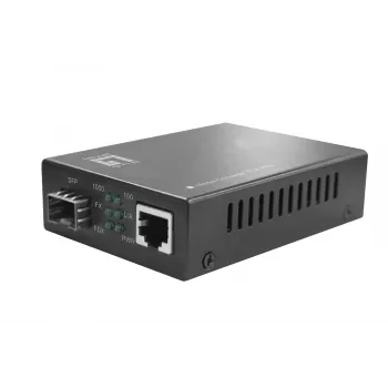 LevelOne RJ45 na SFP gigabitový mediálny konvertor, PoE PSE