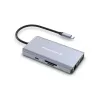 Conceptronic DONN20G 10-in-1 USB 3.2 Gen 1 dokovacia stanica, HDMI, VGA, USB-A 5 Gbit/s, USB-C 5 Gbit/s, SD, TF/MicroSD, audio, GbE LAN, 100 W USB PD
