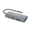 Conceptronic DONN06G 10-in-1 USB 3.2 Gen 1 dokovacia stanica, HDMI, 100 W USB PD, USB-C 5 Gbit/s x 2, USB-A 5 Gbit/s x 3, SD, TF/MicroSD, GbE