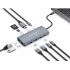 Conceptronic DONN06G 10-in-1 USB 3.2 Gen 1 dokovacia stanica, HDMI, 100 W USB PD, USB-C 5 Gbit/s x 2, USB-A 5 Gbit/s x 3, SD, TF/MicroSD, GbE