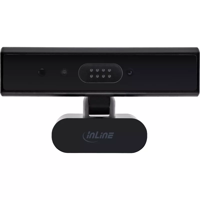 InLine 55365 5MP webkamera s USB-C, automatické zaostrovanie, Windows Hello a clona na ochranu súkromia
