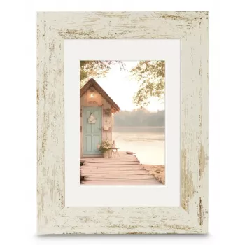 Hama Cottage rámik na fotografie s úchytom, 15 x 20 cm, mliečna biela