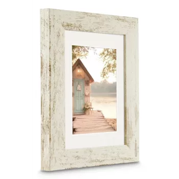 Hama Cottage rámik na fotografie s úchytom, 15 x 20 cm, mliečna biela